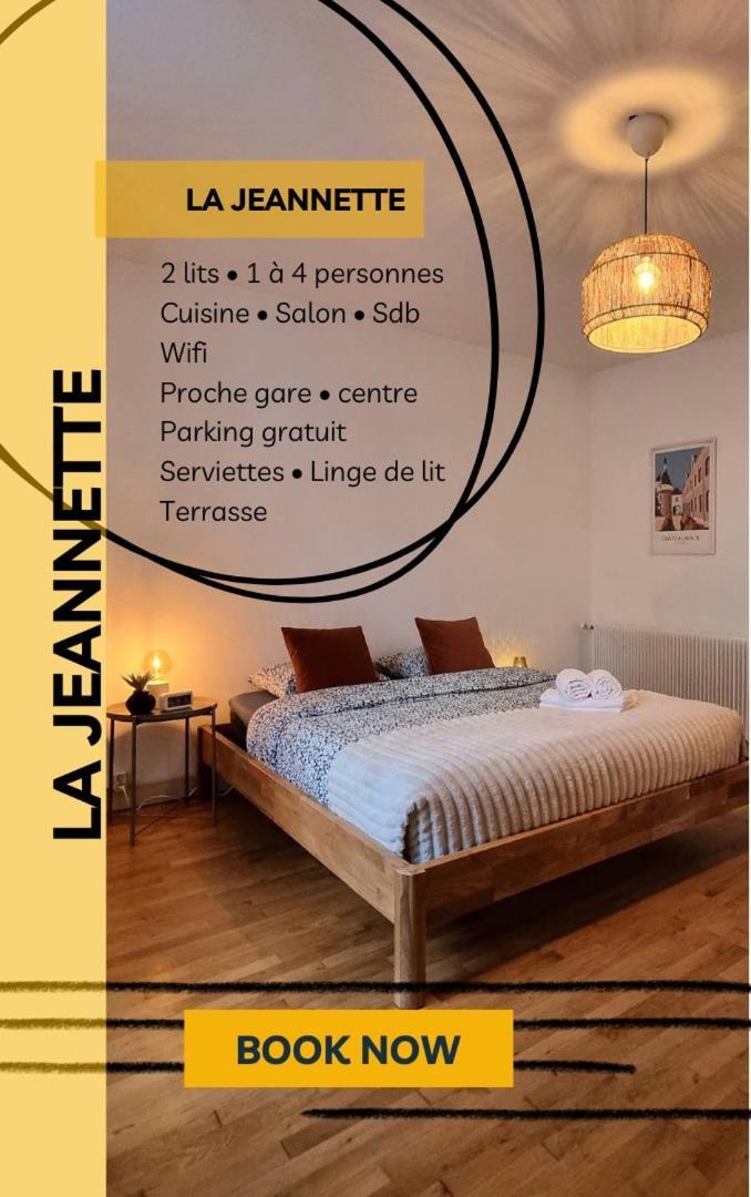 הוילה Châteauroux La Jeannette - Proche Gare-Centre, 2 Lits, Terrasse מראה חיצוני תמונה